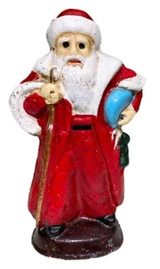5” Cast Iron Santa Claus Old World St Nick Figurine Folk Art - Picture 1 of 8