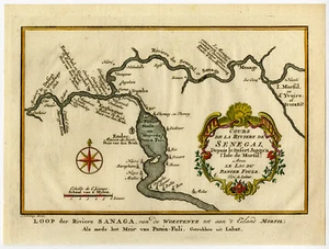 Antique Print-RIVER-COURSE-SENEGAL-MAURITANIA-Schley-Bellin -1758 - Picture 1 of 1