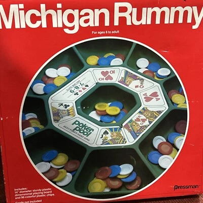 Pressman Michigan Rummy 1980. new. unopened pieces. - Image 1 of 3