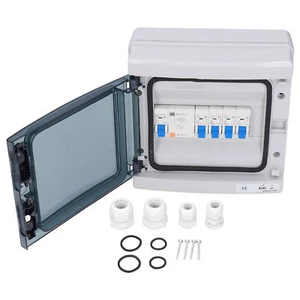 Weatherproof Distribution Box European 4 MCB Circuit Breakers For Caravans 230V - Picture 1 of 12