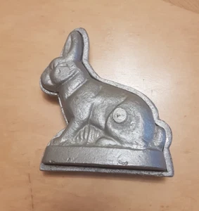 Backform Aluminiumguß Osterhase alte Form - Bild 1 von 3