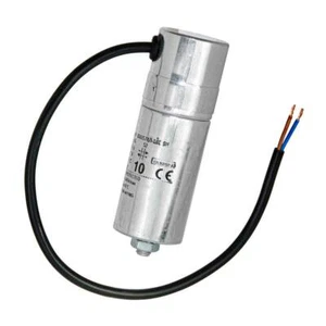10 uF Motorkondensator 10uF Betriebskondensator Kabel Alubecher MKP Hydra Alu - Bild 1 von 5