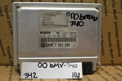BMW 740i 2000 unidad de control del motor ECM 7502416 módulo 342-1Q1 Foto 1 de 4