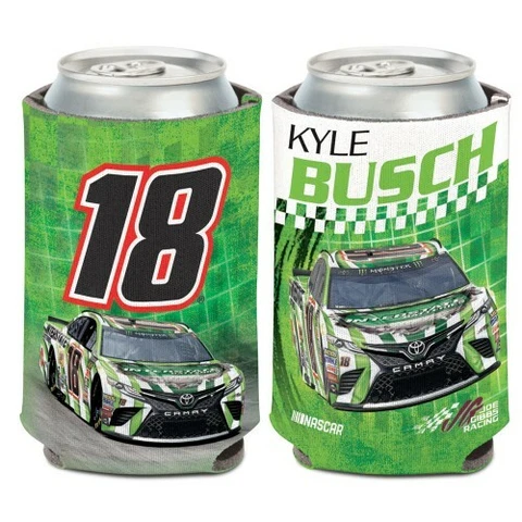 Kyle Busch 2019 Wincraft #18 Interstate Batteries 12oz Can Coolie FREE SHIP! Cover