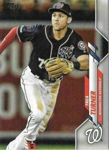 2020 Topps Series 1 Base #214 Trea Turner Washington Nationals