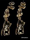Vintage AVON "Toast To New Year's" Cheers Champagne Bottle Dangle Earrings Box