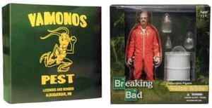 MEZCO Breaking Bad Action Figure Deluxe Walter White Orange Hazmat Suit - Picture 1 of 4