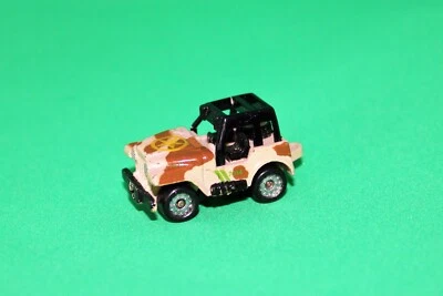 Vintage Micro Machines USM JEEP WRANGLER Tan Brown Camo 1986 Galoob - Image 1 of 4