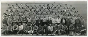 Orig 1930er Panorama Foto TUSTIN HILLS CA CITRUS ASSN Orange Packing House 1937 - Bild 1 von 2