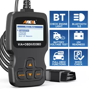 ANCEL AD310 BT Bluetooth OBD2 Scanner I/M Readnes Diagnostic Tool for Phone - Foto 1 di 10