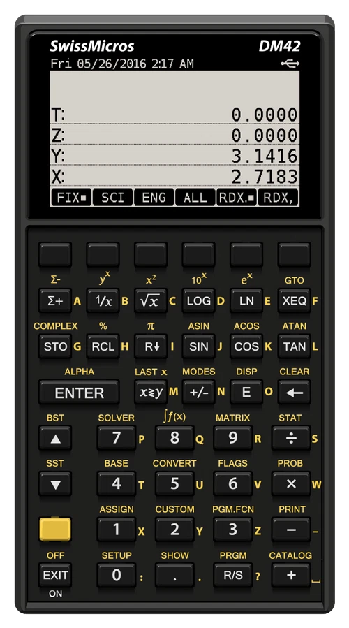 SwissMicros DM42 Precise Programmable RPN Calculator - HP-42S Clone - Image 1 of 1