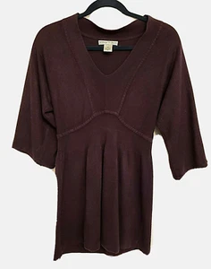 Y2K Vintage Suzie Knit Top Tunic Babydoll 3/4 Sleeve Lightweight Romance size M - Picture 1 of 5