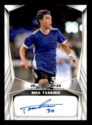2023 Leaf Soccer Blaster #BA-NT1 Niko Tsakiris San Jose Earthquakes Auto - Image 1 of 2