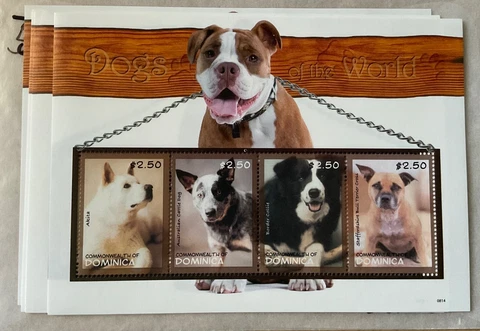 Dominica dogs 10 sheets MNH Cover