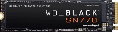 WD Black SN770 2TB M.2 2280 NVMe PCIe Gen4 SSD – 5150MB/s Read, 4900MB/s Write - Image 1 of 4