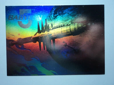 1995 ULTRA BABYLON 5 - HOLOGRAM CARD - ( 7 OF 8 )  BABYLON 5 ( FLAWED ) - Image 1 of 4