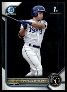 Peyton Wilson 2022 Bowman Chrome Prospect Rookie | 1st Card RC #BCP-85 Kansas