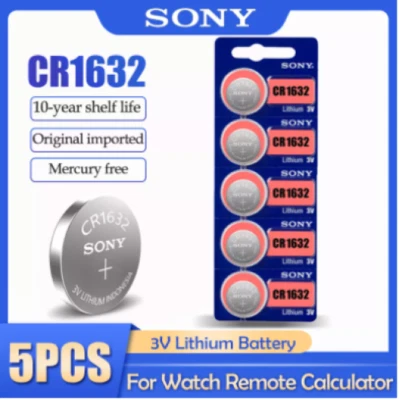 SONY Battery CR1632 BR1632, 1632 Lithium 3V Button Coin Cell Battery  - Image 1 of 4