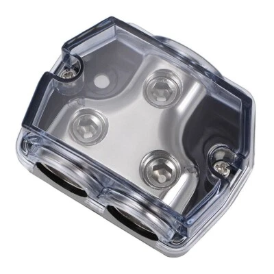 2-Way Power Distribution Block 0 Gauge In Out Power Ground Distributor-Replace - Image 1 of 4