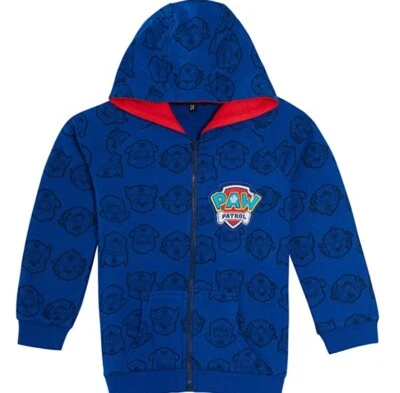 Paw Patrol offizielle Jungen Paw Patrol Kapuzenjacke mit Reißverschluss Alter 2 bis 6 Jahre