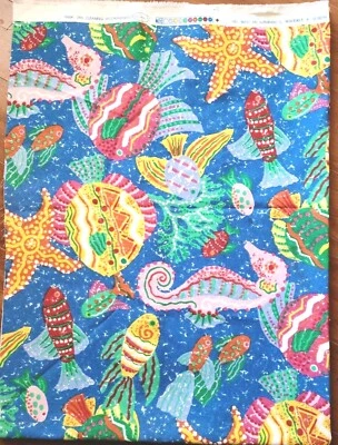 Vintage Waverly Key West Islander Collection Fabric 42 x 56 Inches 1+ Yards - Image 1 of 4