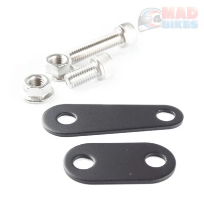 Lextek Universal Motorcycle Motorbike Scooter MX Exhaust Hanging Bracket Kit BLK - Image 1 of 2