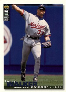 1995 Collector's Choice Montreal Expos Baseball Card #238 Larry Walker