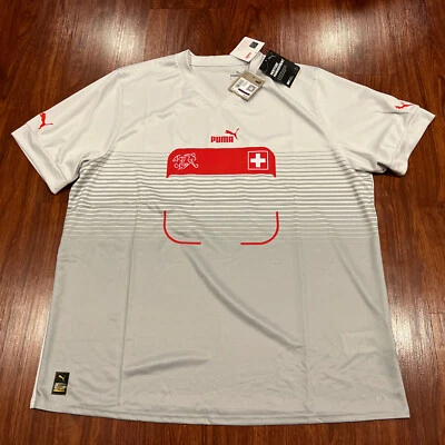 Camiseta de fútbol visitante de la selección nacional de Suiza 2022-23 Puma para hombre XXL 2XL suiza Foto 1 de 4