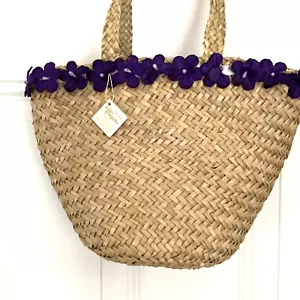 Lolita Lempicka Korb Handtasche Les Jours Heureux Happy Days mit Aufbewahrungstasche Neu - Bild 1 von 14
