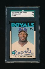 1986 Topps Traded Tiffany #50T, Bo Jackson RC, SGC 9 MINT LOOKS GREAT