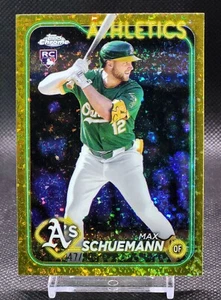 2024 Topps Chrome Update Rookie Gold Mini-Diamond Max Schuemann #USC42 RC 47/50 - Imagen 1 de 3
