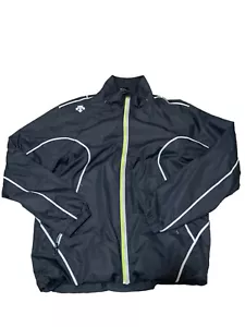 Chaqueta atlética Descente Softshell con cremallera interior de malla negra para hombre talla L - Imagen 1 de 6