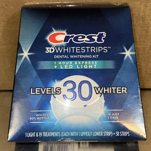 Crest 3D White Strips 1-Hour Express + LED Light Whitening Kit - 38 Strips - Picture 1 of 3