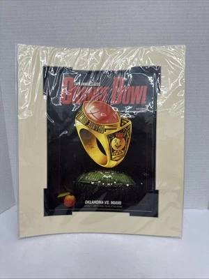 MINT! 1988 Oklahoma  Vs Miami Hurricanes Orange Bowl Official Football Program - Image 1 of 2
