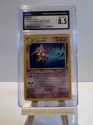 2001 Pokemon 1st Edition Neo Revelation Starmie 25/64 PSA 8.5 NM-MT+! - Image 1 of 2