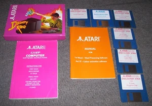 Atari 520 1040 ST STE Computer Discovery Pack Xtra Games Disks Box & Manuals - Picture 1 of 1