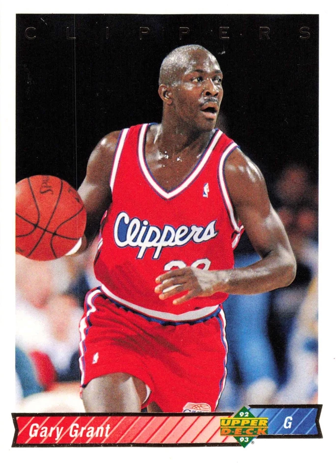 Gary Grant 1992-93 Upper Deck #203 Los Angeles Clippers Basketball - Image 1 of 2