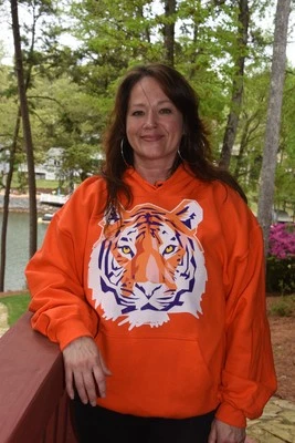 Clemson Tigers unisex orange hooded sweatshirt hoodie Large - Image 1 of 4