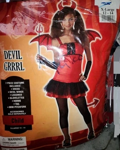 Disfraz Devil Grrrl Niño XL - Imagen 1 de 2