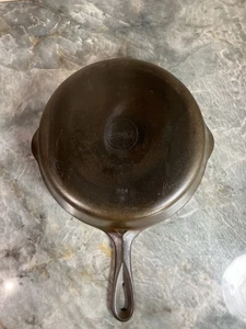 Griswold Gusseisen Pfanne No 8 kleiner Block Logo ERIE PA 704R restauriert - Bild 1 von 5