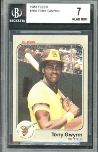 1983 Fleer Tony Gwynn #360 (RC) BGS 7 - Picture 1 of 2