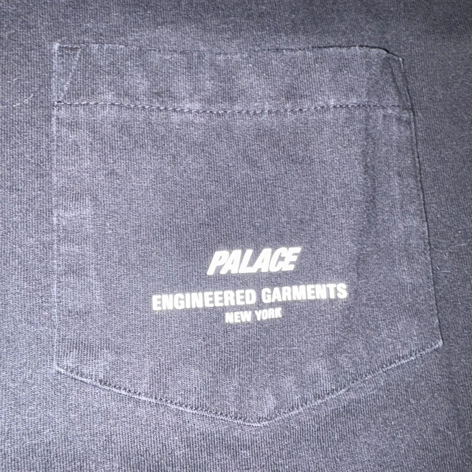 Camiseta Palace X Engineered Garments Negra Bolsillo Talla XL Streetwear Japón EE. UU.  Foto 1 de 4