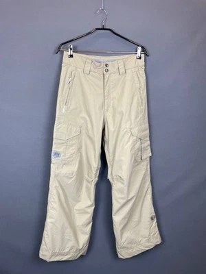 Helly Hansen Womens Snowboard Cargo Pants Size S/P Beige Nylon Ski Trousers - Image 1 of 4