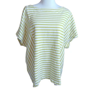 J. JILL Top Bluse Shirt 2X Baumwolle Knopfleiste Kimono Kurzarm Arbeit Reise - Bild 1 von 9