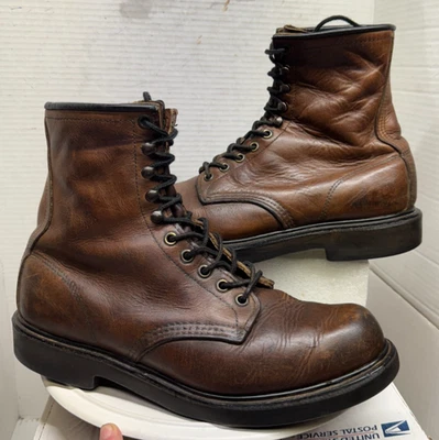 Vintage Red Wing Supersole Boots Brown Lace Up Super Sole Logging Men Size 9.5 - Image 1 of 4