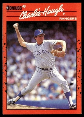 1990 Donruss Charlie Hough Texas Rangers #411 - Image 1 of 2