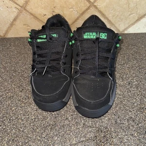 Dc Shoes Star Wars Versatile Vizair Leather Shoe Black Green Mens US 8.5 - Picture 1 of 7