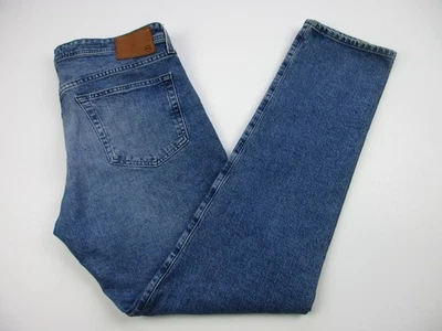 Pantalones de mezclilla ajustados modernos Tellis 36x34 Adriano Goldschmied para hombre 360 azul COMO NUEVOS Foto 1 de 4
