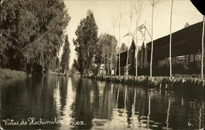Mexico RPPC Vistas de Xochimilco MX Real Photo Postcard - Picture 1 of 5
