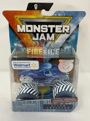 Monster Jam огонь и лед вторжение инопланетян 2019 Walmart эксклюзивный 1:64 новый РЕДКАЯ! - Изображение 1 из 2